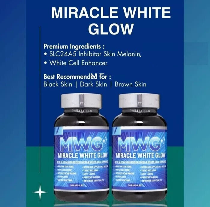 Premier Edition MWG Miracle White Glow Skin SLC24A5 Inhibitor DHL Express