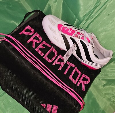 ( New )/[ Adidas Predator Precision.3 FG ]/( White Pink Soccer Cleats Mens 12 )