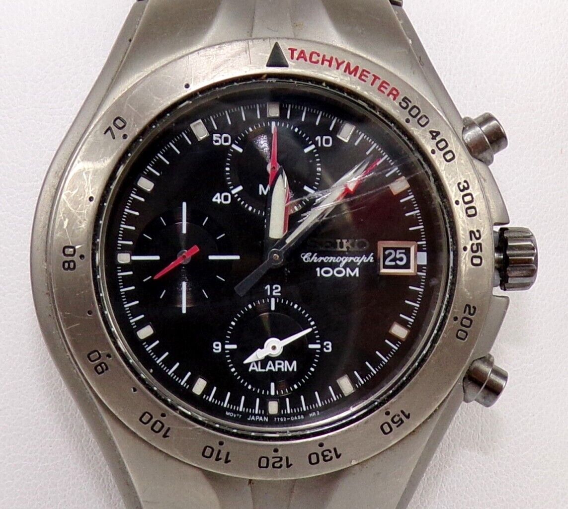 Seiko Titanium 7t62-0AS0 Chronograph Men's Watch FZZ | eBay Seiko Titanium 7t62-0AS0 Chronograph Men's Watch FZZ | eBay