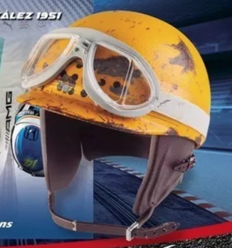 F1 Хосе Фройлан Гонсалес Ferrari 1951 редкая шлем масштаб 1:5 Formula 1 + журнал - Изображение 2 из 2