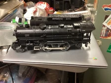 LIONEL LINES 0/27 SCALE STEAM 4-4-2 LOCOMOTIVE #2004 with whistle TENDER