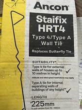Building Wall Ties Type 4/Type A Staifix HRT4 225mm Long