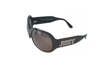 Juicy couture, Elegant Black Sunglasses with blue logo Juicy Couture Logo Sunglasses Black Hard Case & Cleaning  main image 4