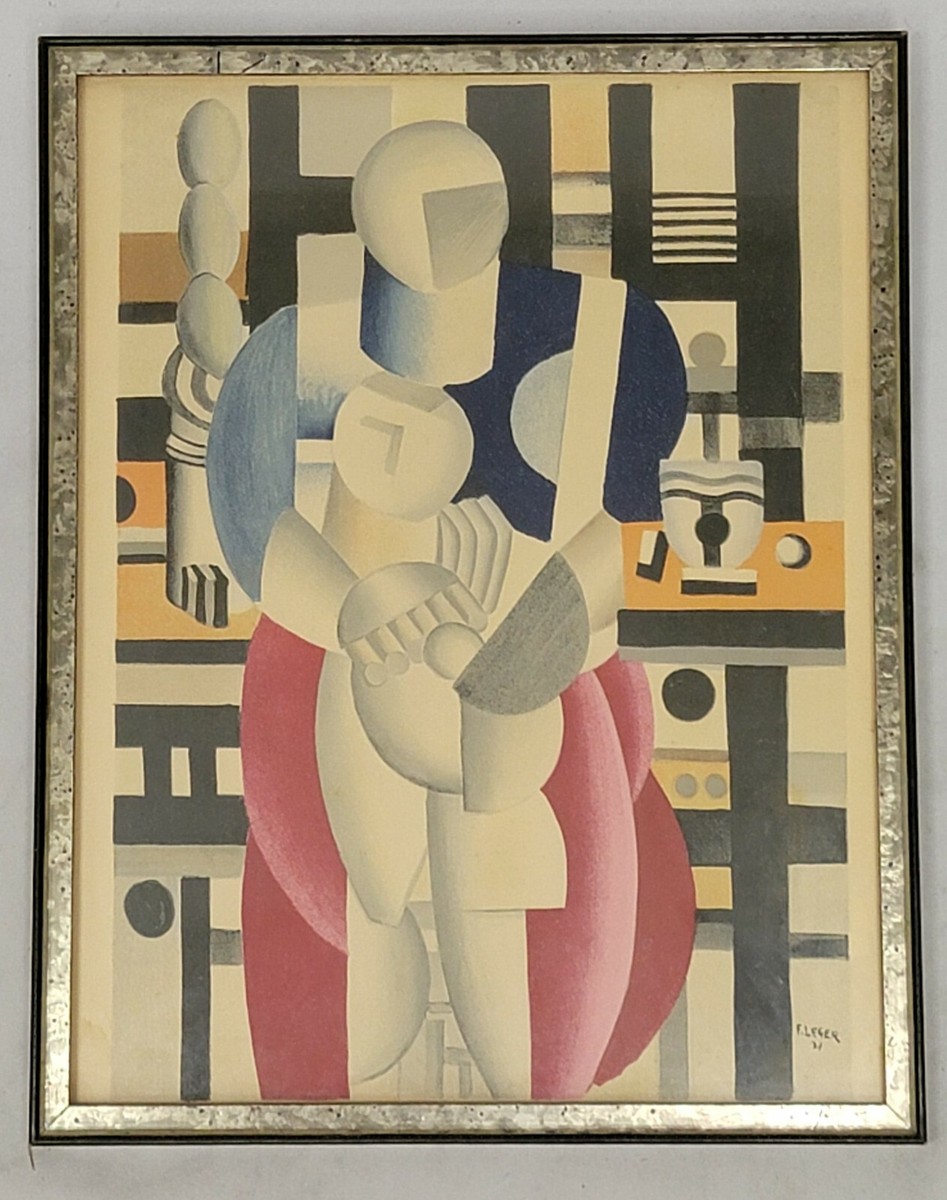 Fernand Leger、LA MANNEQUIN AU DAMIER