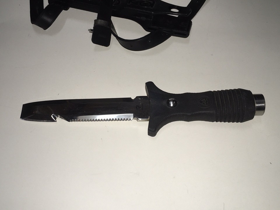 Wenoka Sea Style 8541 Dive Scuba Knife Blackie Collins with Sheath JAPAN eBay