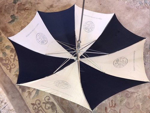 An Original 1980s Cunard Queen Elizabeth 2 Umbrella 106cm D approximately - Picture 9 of 16