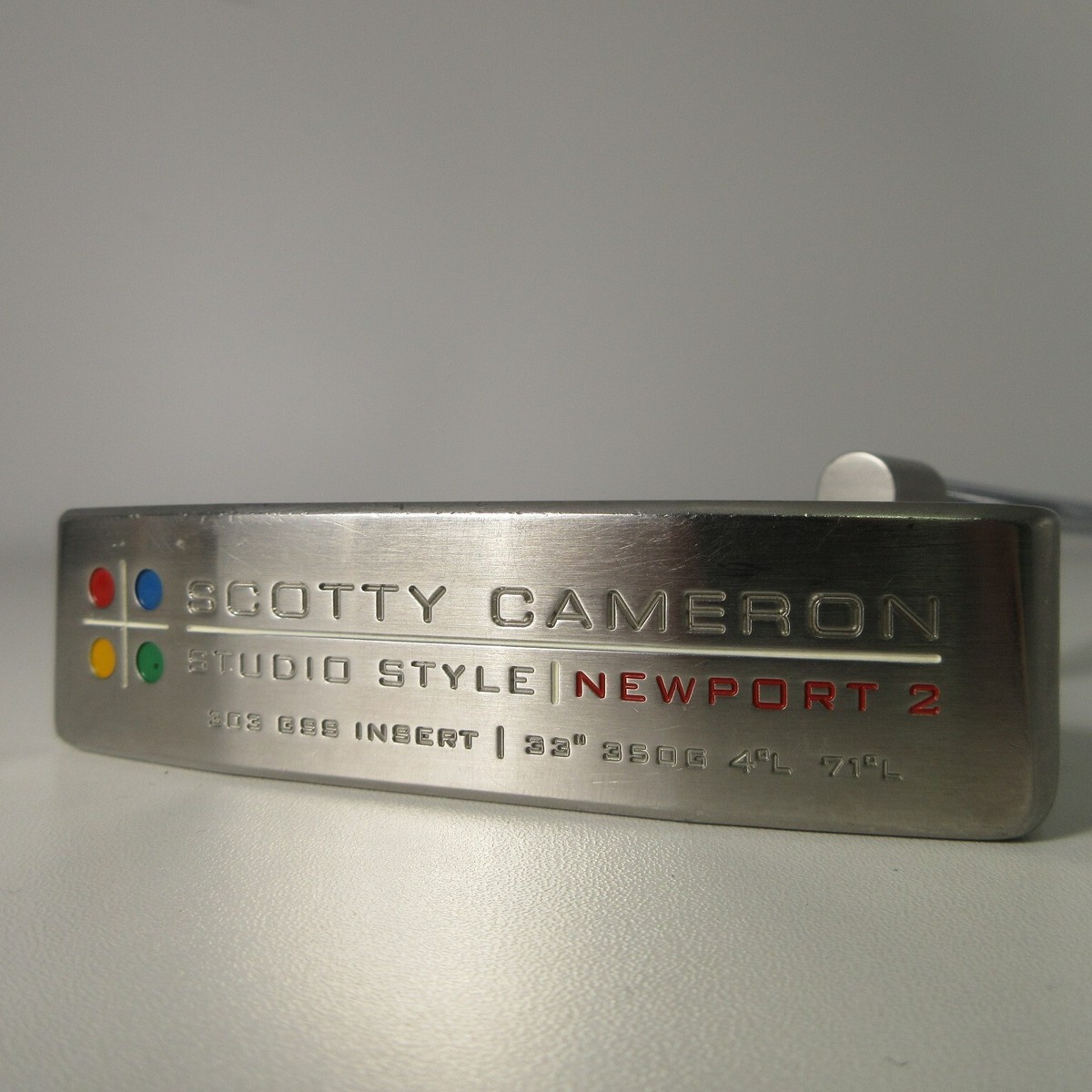 SCOTTY CAMERON STUDIO STYLE NEWPORT 2 350G 33in Putter RH With H/C