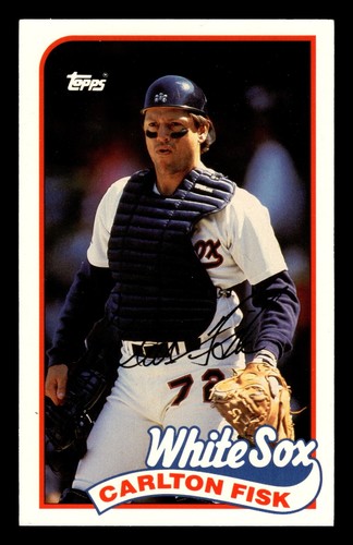 CARLTON FISK 1989 Topps LJN Baseball Talk #151 Chicago White Sox MLB HOF Catcher
