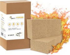 Heavy Duty Refractory Fire Bricks for Forge 3200F - Pack of 2 Extra High Temp...