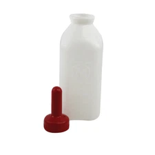 Calf Bottle & Nipple Snap On Merrick 2 Quart Plastic
