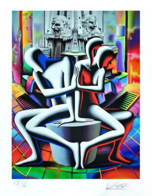 MARK KOSTABI - WISE OPTIONS Screen Print T.P. rare - giclee lithograph