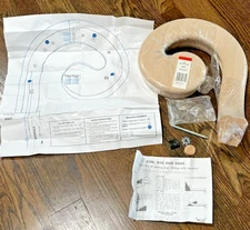 7035 Red Oak Right Hand Volute For 6010 Handrail with Templet