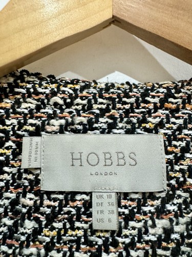 HOBBS 2 Piece Winter Tweed Multi Boucle Pencil Dress & Jacket Suit Set Size 10 - Picture 9 of 9