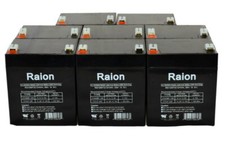 Raion Power 12V 5Ah T2 F2 Battery For Universal UB1250 - 8 Pack