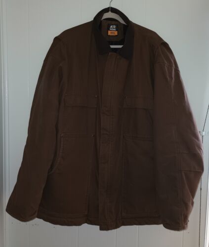 Berne Mens Coat 2XL Brown Chore Insulated Workwear