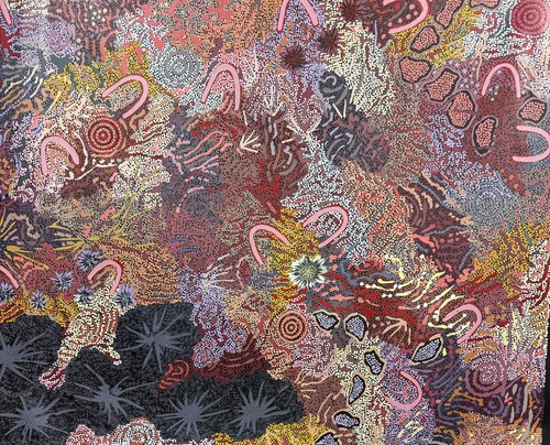 Gabriella Possum Nungarrayi 💕💕Aboriginal Art 150cm X 120 cm COA Supplied - Picture 16 of 16