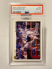 1992 Upper Deck Ken Griffey Jr. Mariners #424 NM-MT PSA 8 HOF (74137564)