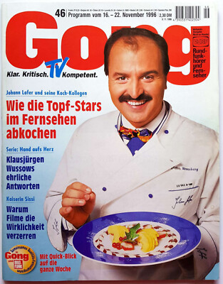 Gong 1996 46 Johann Lafer Léopold Sédar Senghor Franz Schubert PLAYMOBIL TV VdRF