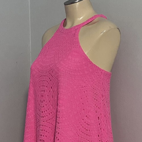 LILLY PULITZER ~ QUINN Halter DRESS in Pink Knotty Lace XXS - Picture 5 of 6