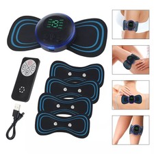 5Pcs Portable Mini Electric Neck Back Massager Cervical Massage Patch Stimulator