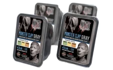 Monster Clay Premium Grade Modeling Clay (Gray - Soft - 18lb case)