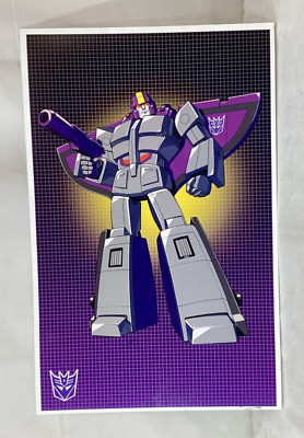 G1 Transformers Decepticon Astrotrain Poster 11x17 Box Art Grid FREESHIP