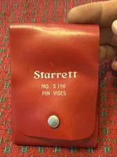 Vintage L S STARRETT S- 156  Pin Vise Set Pouch USA 🇺🇸