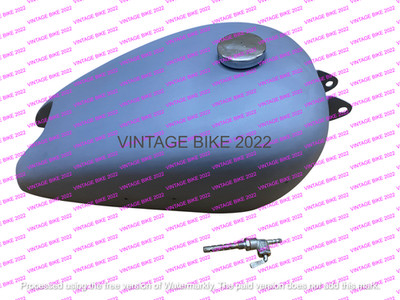 BSA B31 B32 B33 B34 STARRER KOLBEN ROHSTAHL BENZINTANK + Deckel Hahn / PASSEN...