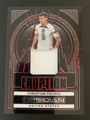 2022-23 Panini Obsidian Eruption Relics Red Pulsar Christian Pulisic ed/44