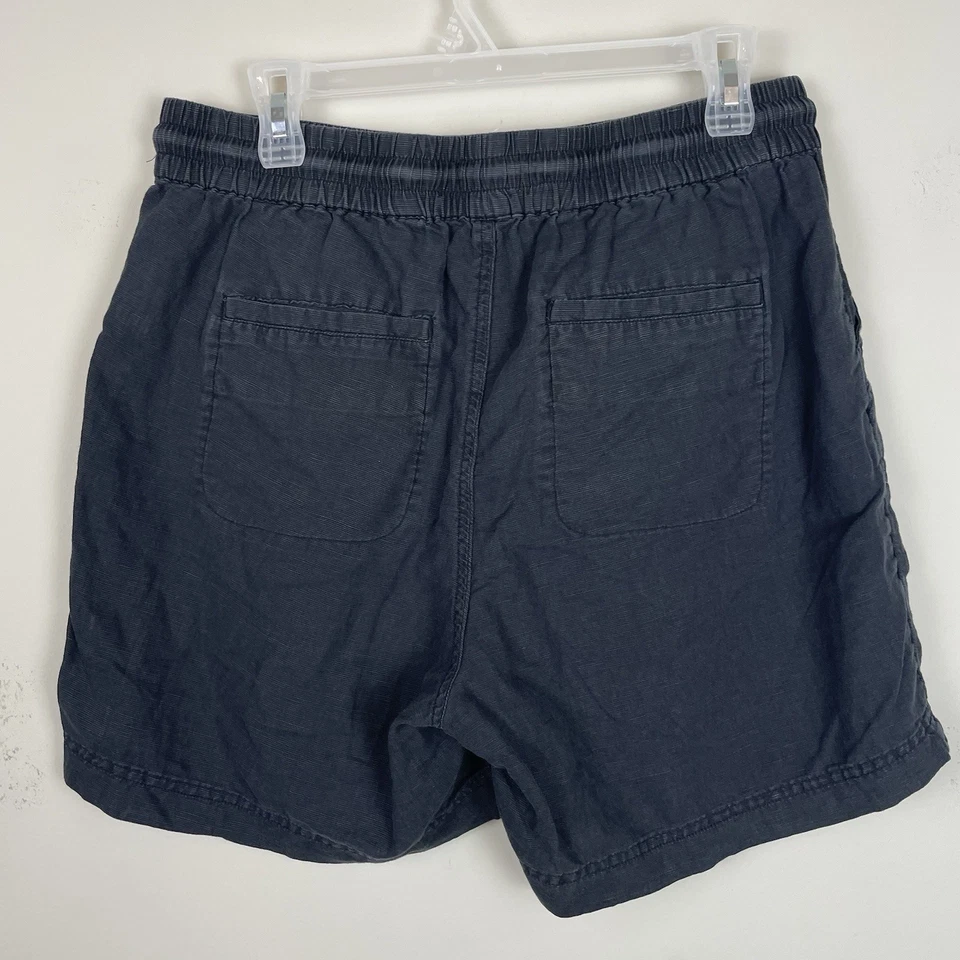 Bermuda Pact Pull-On Feminina Grande Preta Mescla de Cânhamo 5,5” Costura Interna Casual - Imagem 3 de 4