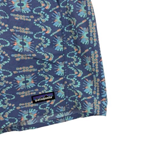 Patagonia EUC Large Baggies 5" Shorts Sunshine Dye Current Blue Relaxed Womens - Picture 5 of 8