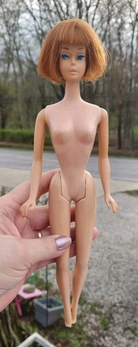 Mattel - 1965 Vintage Redhead American Girl Barbie Doll Beautiful Face tlc #1