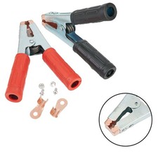 2 Stück Batterieprüfklemme 600 A Kaltgepresst Langlebig Neu Testclip-Klemme