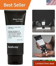 Cooling Shaving Cream for Sensitive Skin: Natural Eucalyptus Rosemary, 3 Fl Oz