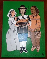 Vintage 1981 Judy Instructo Thanksgiving 20 Pcs. Wood Puzzle J606505 Made USA