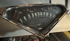1955 To 1959 Chevrolet Chevy Truck Speedometer Gauge Cluster Great Shape.