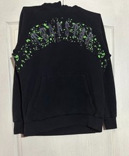 Felpa nera con cappuccio uomo