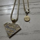 King Ice Justice League 26in 14k Gold Plated Pendant Necklace — photo 4