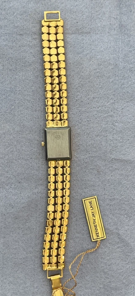 Reloj Damas KJL Kenneth J Lane Estrás 3 Triple Hilo Tono Dorado Foto 4 de 4