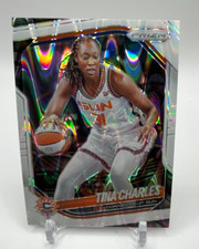 2025 Panini Prizm WNBA Tina Charles #3 White Seismic Prizm