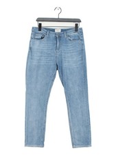 Hush Women's Jeans UK 12 Blue Cotton with Elastane Straight