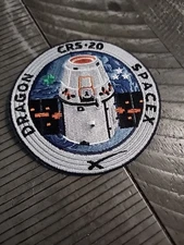 SPACEX AUTHENTIC EMPLOYEE PATCH   CRS. 20 SPACEX  DRAGON. 