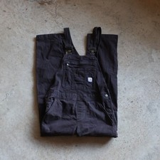 Carhartt Brown Canvas Overalls Relaxed Fit Carpenter Workwear XS