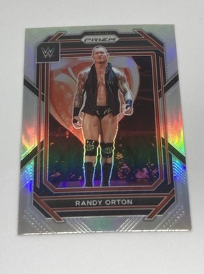 RANDY ORTON SILVER PRIZM REFRACTOR - 2023 Panini WWE Wrestling Card #200