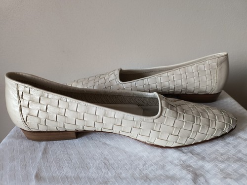 Rangoni Firenze slip on woven leather flats loafers shoes Sz 12 3A made Italy - Picture 2 of 10