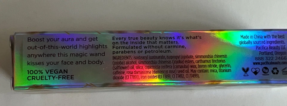 Iluminador estroboscópico mineral líquido Pacifica Rainbow Crystals unicornio .07 fl oz Foto 2 de 2