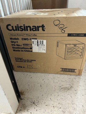 Cuisinart Private Reserve CWC-1200 12 Bottle Wine Cellar Fridge Working 