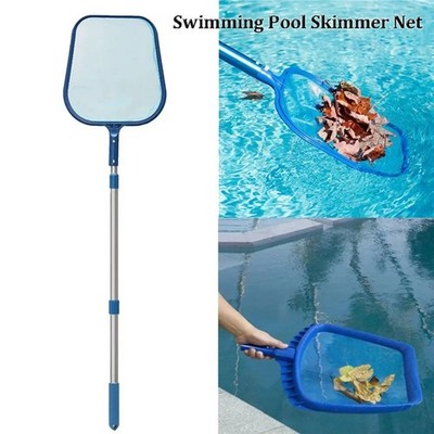 Heavy Duty Pool Skimmer Leaf Rake Net Cleaning Swimming Pool Fine Mesh Netting