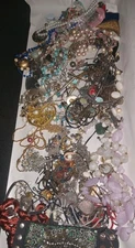 4 Pound Lot Of Broken Junk Craft Jewelry For Parts Repair Harvest Crafting