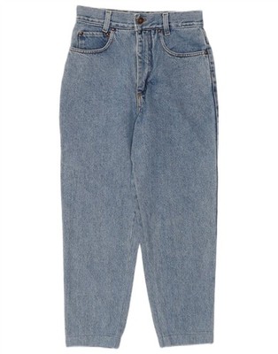 CASUCCI Damen Crop High Waist Jeans IT 42 Medium W26 L23 Blau BO09